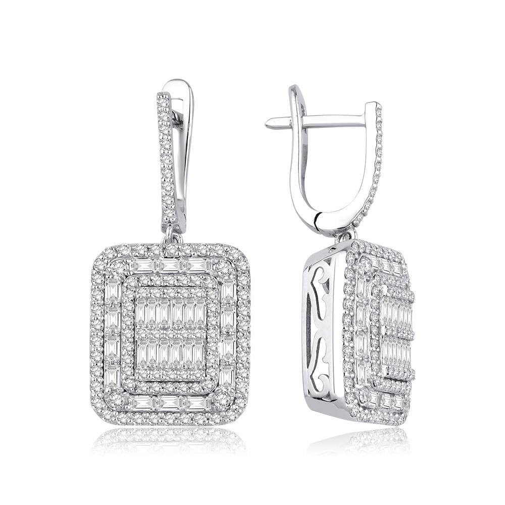 2.31 Ct Pırlanta Baget Küpe
