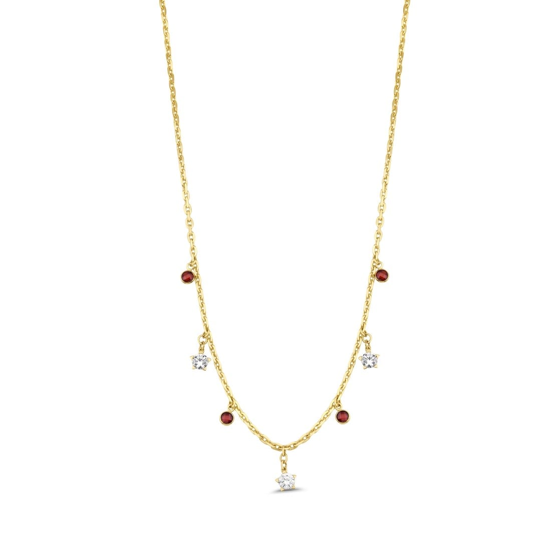 ALTIN TAŞLI TASARIM KOLYE14 Ayar ALTIN TAŞLI TASARIM KOLYE | Genola Jewelry