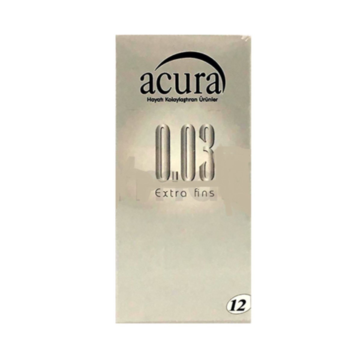 Acura 0,03 Ultra İnce Prezervatif 12'li