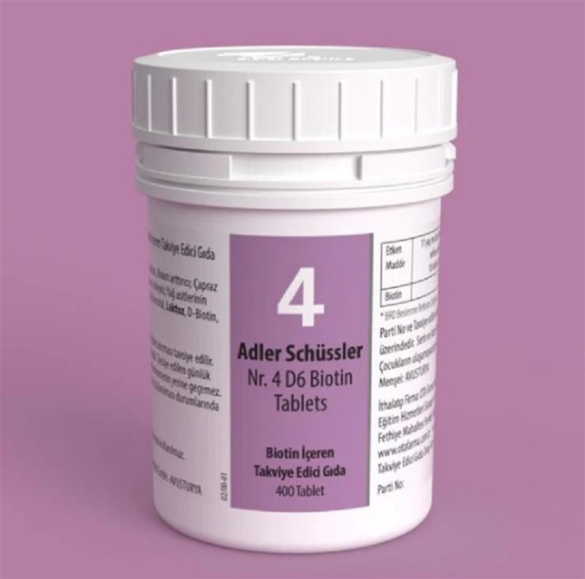 Adler Adler Schüssler No: 4 Tablets