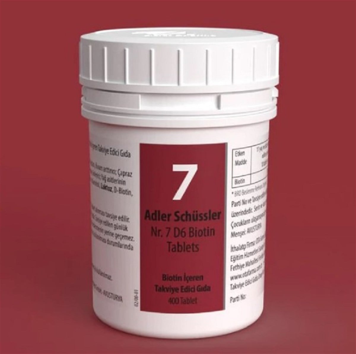 Adler Adler Schüssler No: 7 Tablets