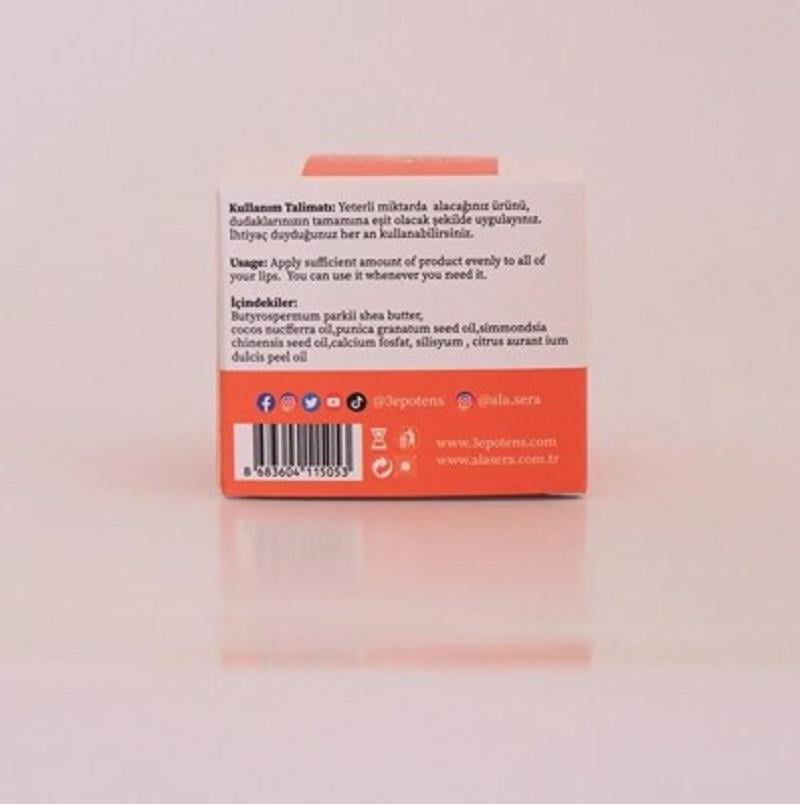 Ala Sera Ala Sera Schüssler Mineralli Lip Balm Portakal Çiçeği Özlü 15 ml