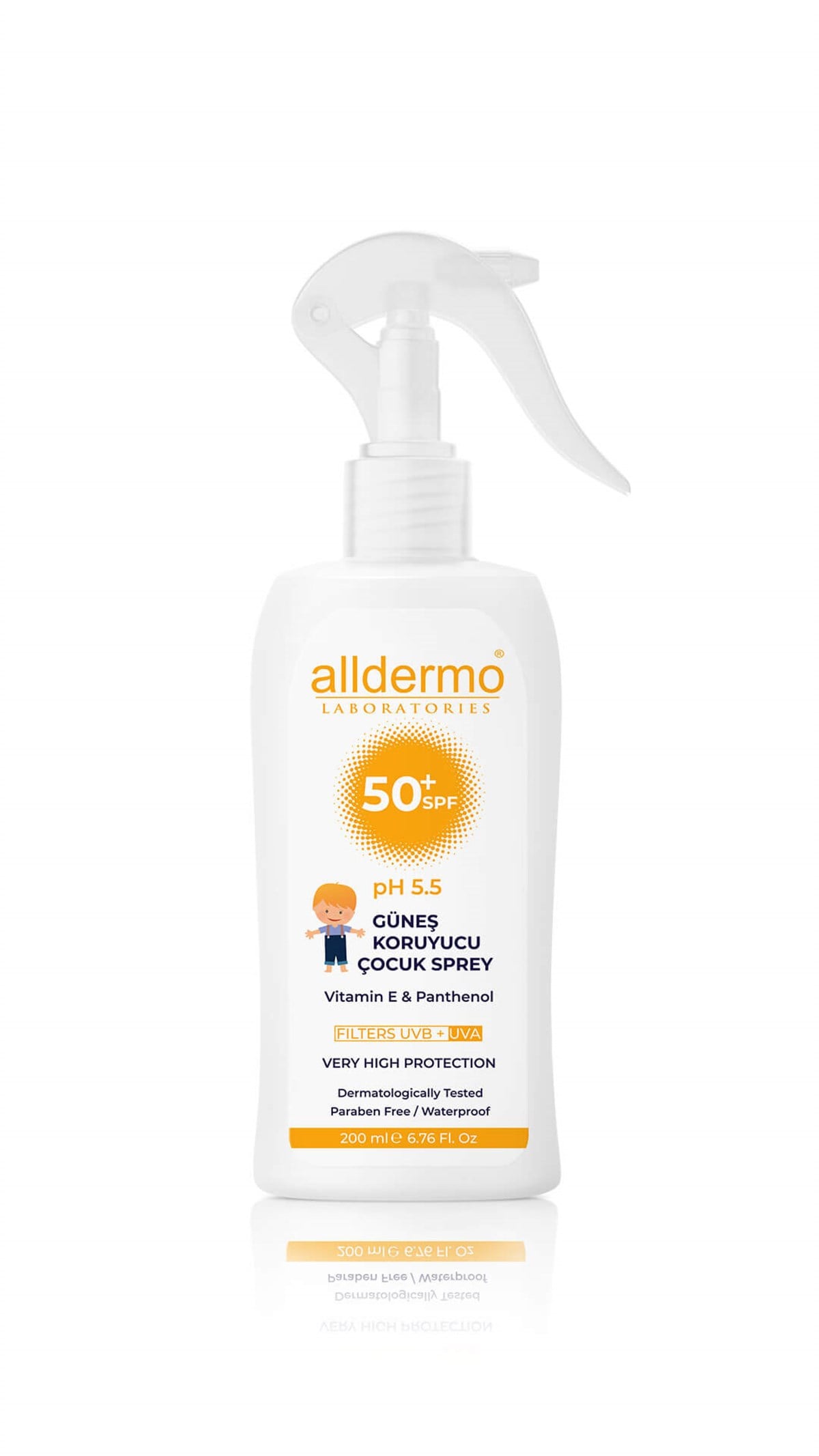 ALLDERMO Alldermo Çocuklar İçin Güneş Koruyucu Sprey SPF50+ 200ml