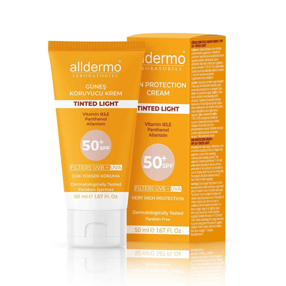 ALLDERMO Alldermo Tinted Light Güneş Koruyucu Krem SPF50+ 50ml