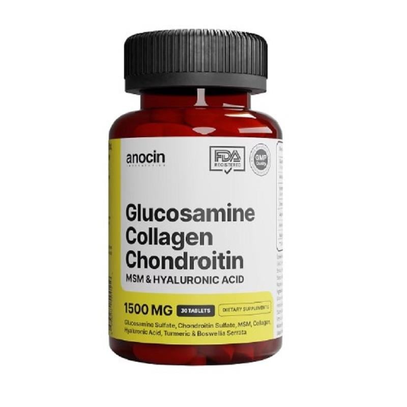 Anocin Anocin Glucosamine Chondroitin Msm Kolajen Curcumin Tablet 1500 mg 30 Tablet