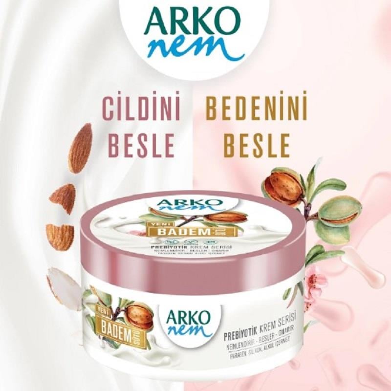 Arko Arko Nem Prebiyotik Krem Serisi Badem Sütü 250 ml