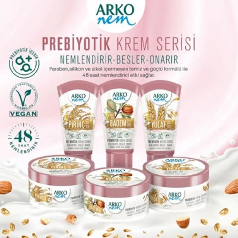 Arko Arko Nem Prebiyotik Krem Serisi Badem Sütü 60 ml