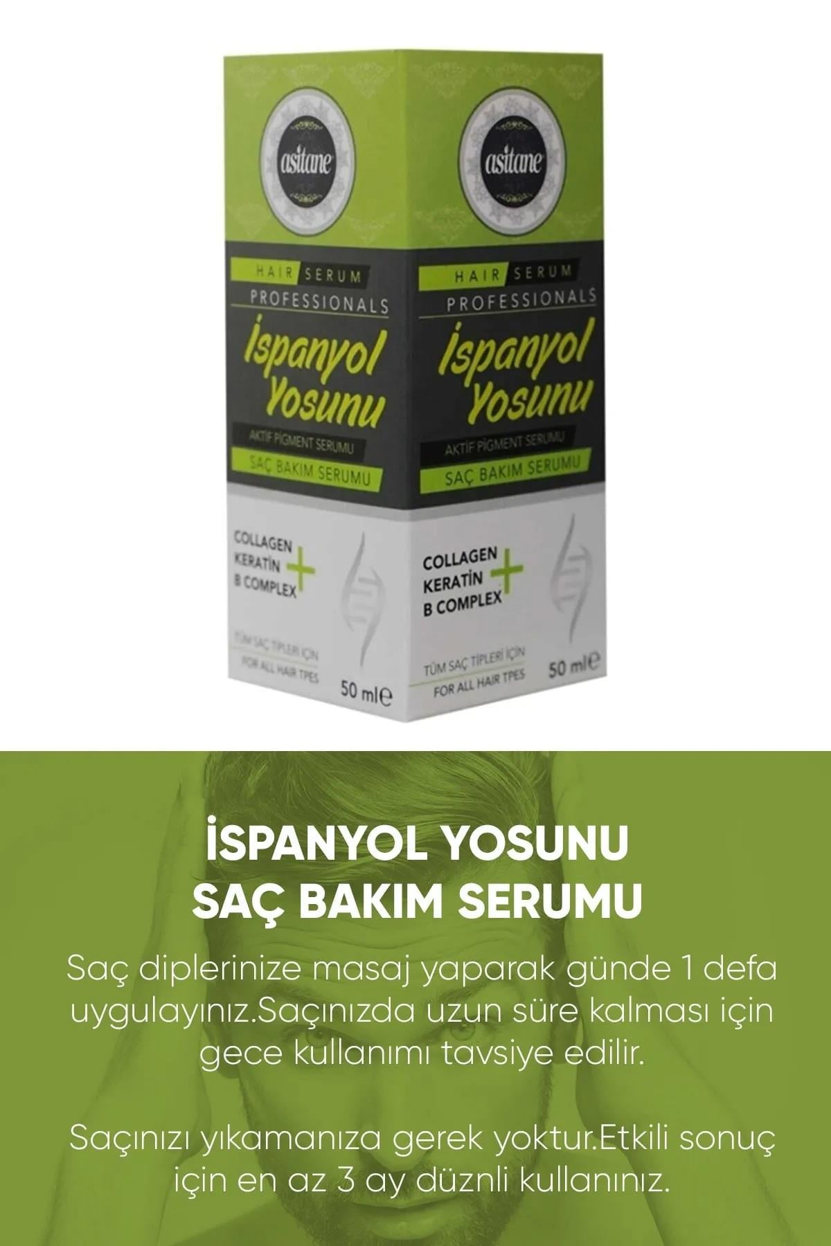 Asitane Asitane İspanyol Yosunu Collagen Keratin B Complex Hair Serum 50 ml