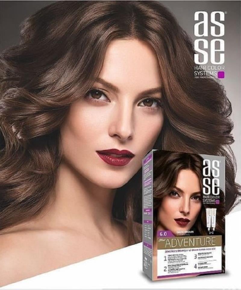 Asse Hair Color System Asse Set Boya - 6.0 Koyu Kumral