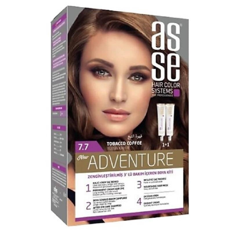 Asse Hair Color System Asse Set Boya - 7.7 Tütün Kahve