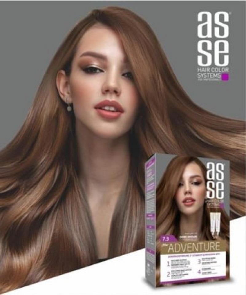 Asse Hair Color System Asse Set Boya - 7.3 Dore Kumral