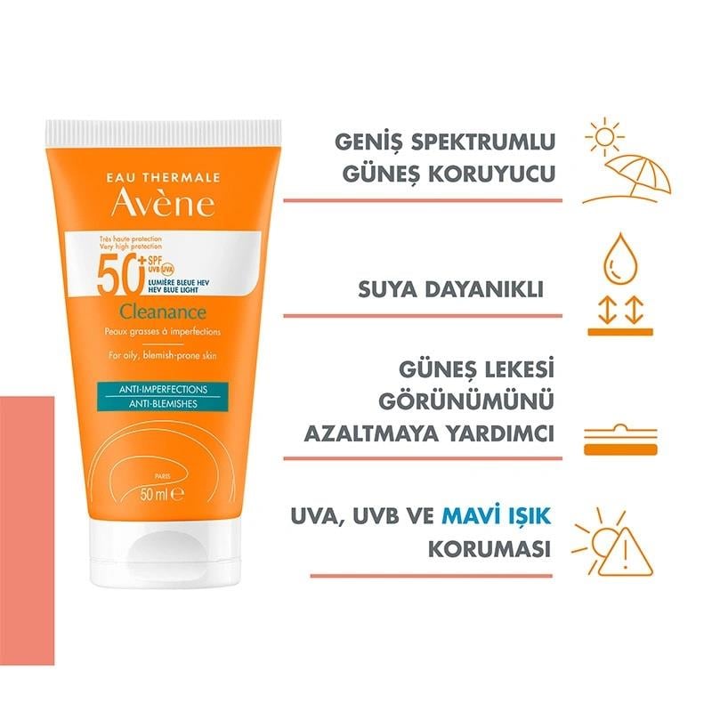 Avene Avène Cleanance Anti Blemishes Güneş Koruyucu SPF50+ 50 ml