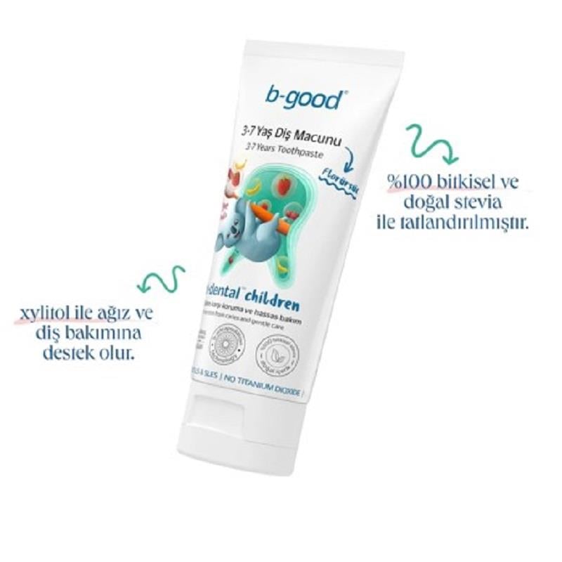 B-Good B-Good Florürsüz Çocuk Diş Macunu 3-7 Yaş 50 ml