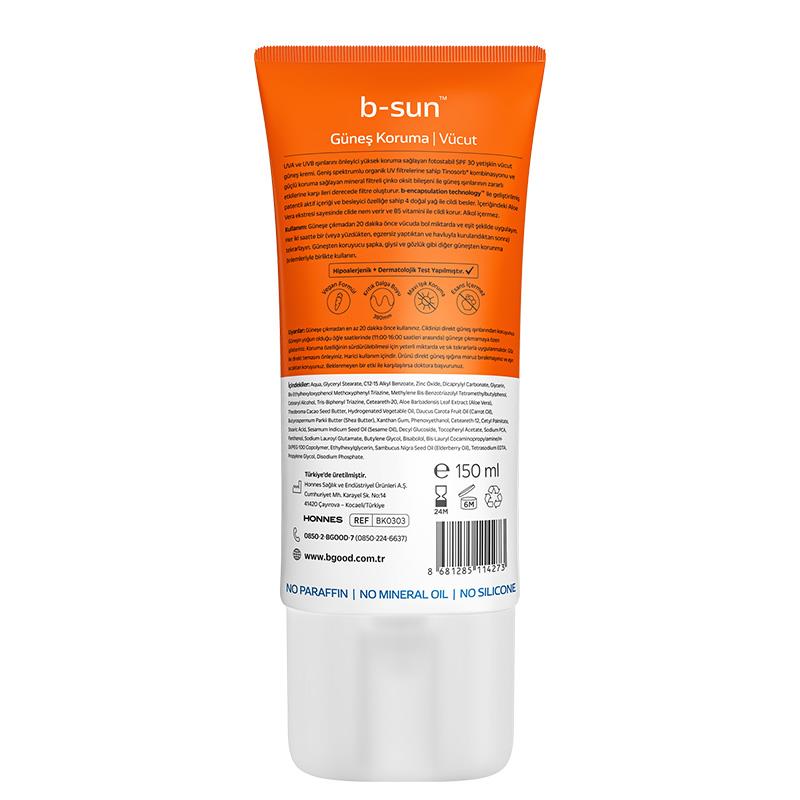 B-Good B-Good Güneş Koruma Vücut SPF30+ 150 ml