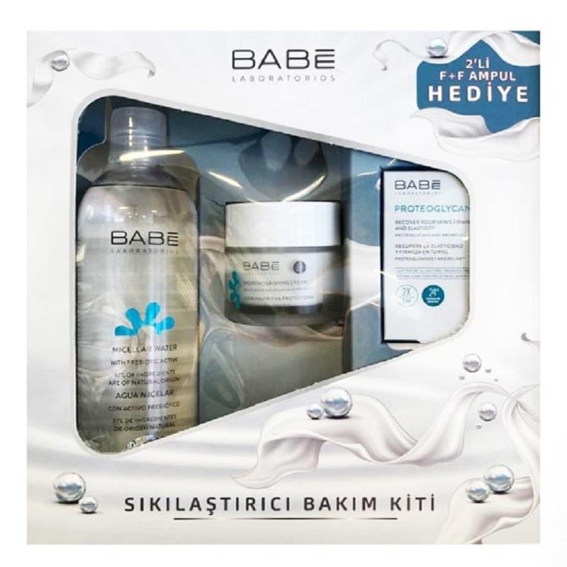 Babe Babe Sıkılaştırıcı Bakım Kiti - Micellar Water 400 ml + Hydronourishing Cream 50 ml + F+F Ampul 4 ml