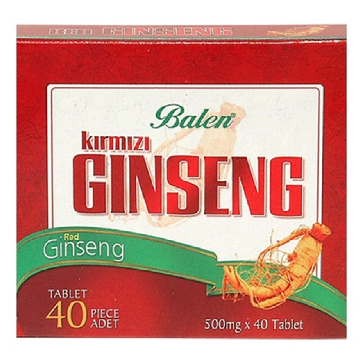 BALEN Balen Ginseng 500 mg 40 Tablet