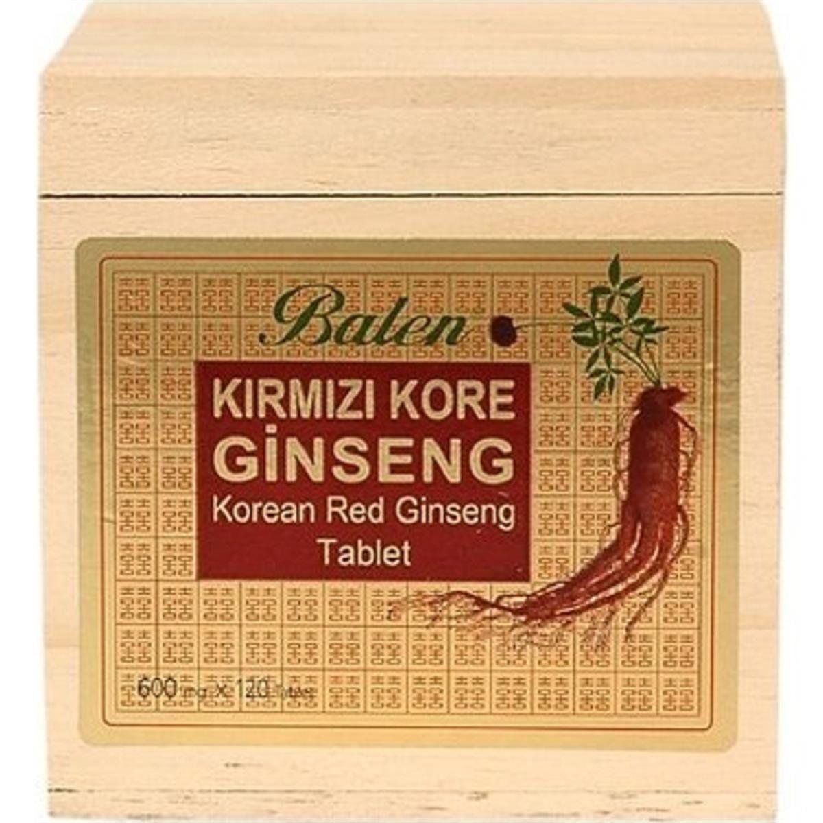 BALEN Balen Kırmızı Kore Ginsengi Ekstraktı 120 Tablet