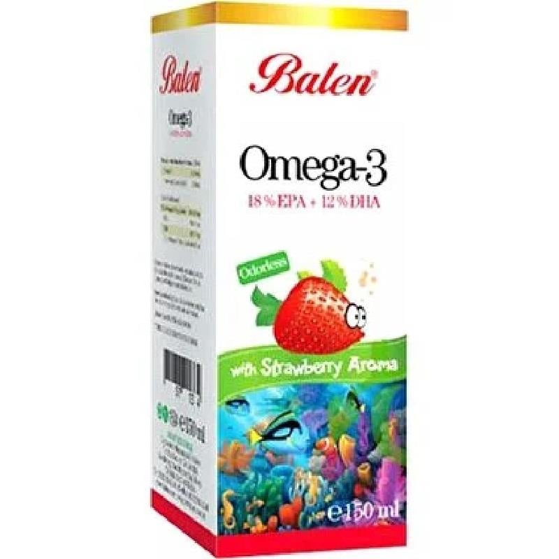 Balen Balen Omega 3 Çilek Aromalı Balık Yağı 150 ml
