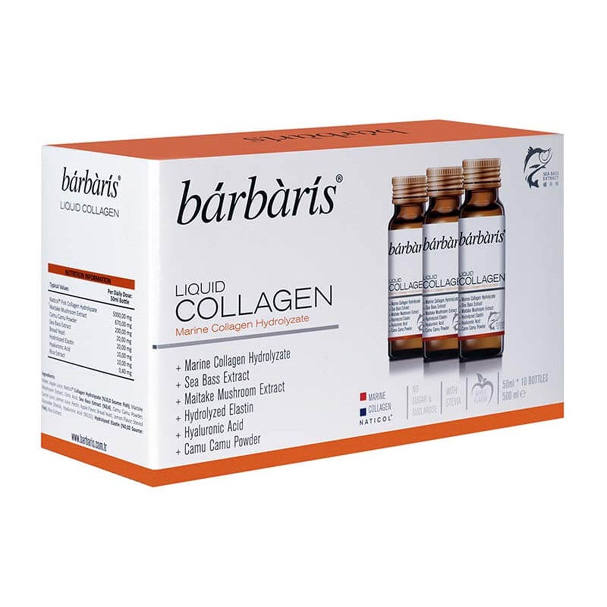 Barbaris Barbaris Liquid Collagen Takviye Edici Gıda 50 ml 10 Adet