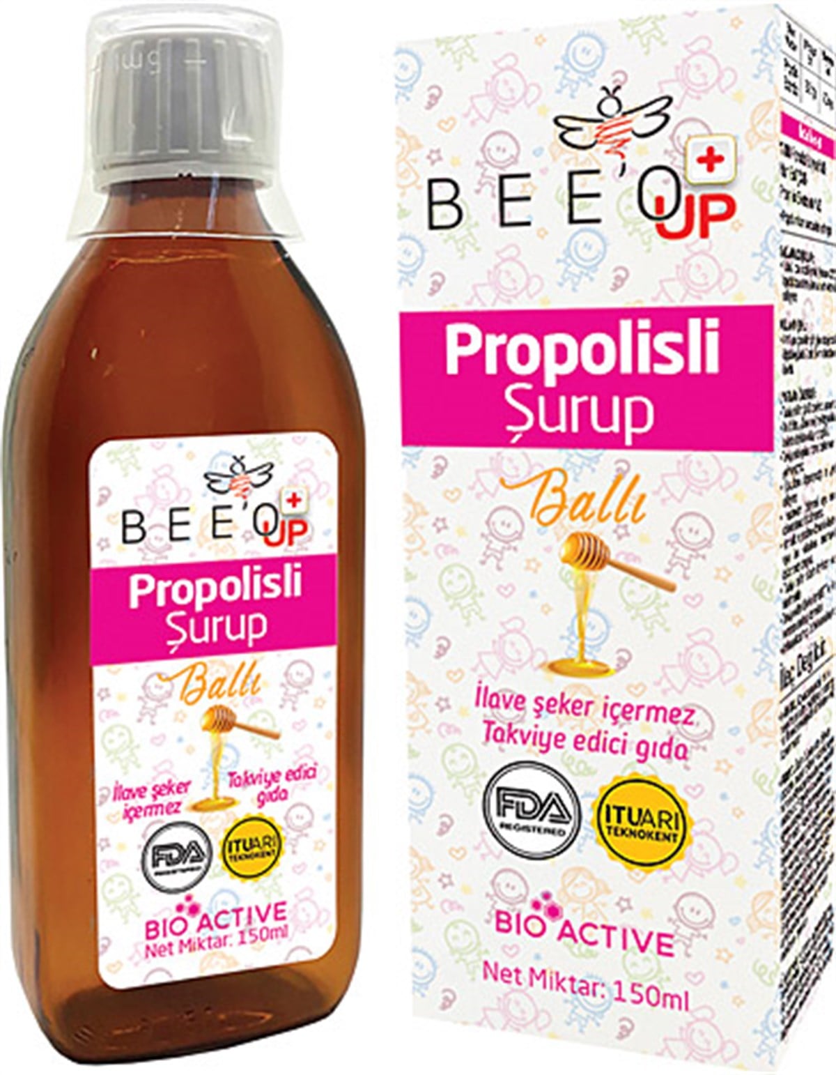 BEE'OBee'o Up Propolis Ballı Çocuk Şurubu 150 ml