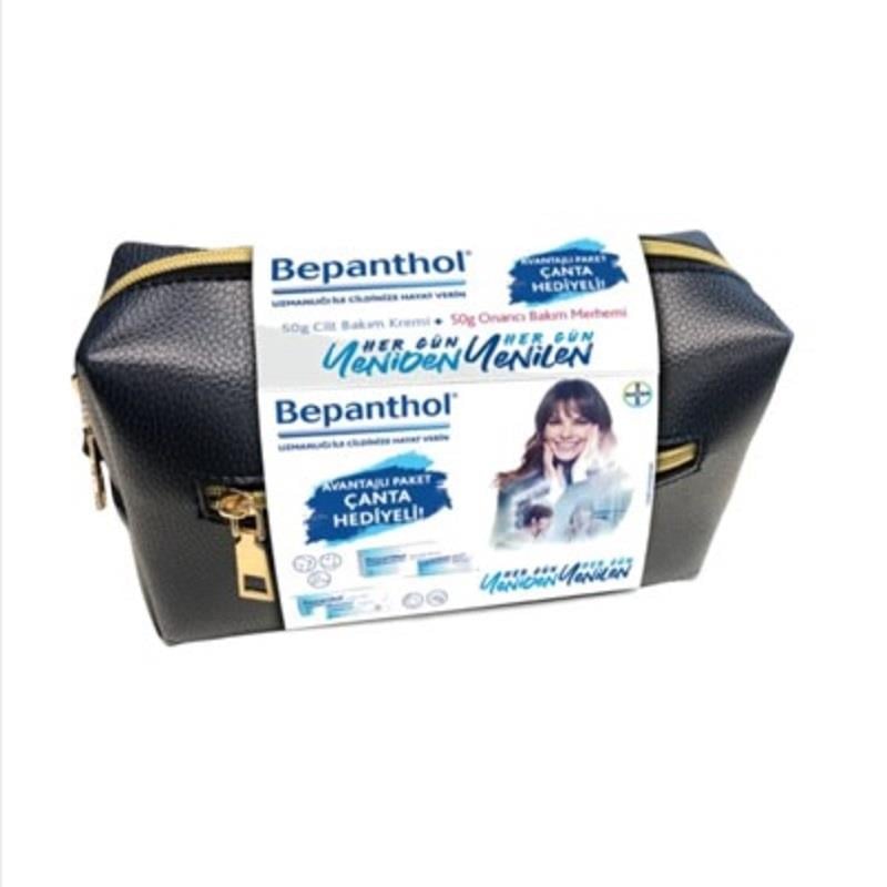 Bepanthol Bepanthol Cilt Bakım Kremi 50 gr + Bepanthol Onarıcı 50 gr - Çanta Hediyeli