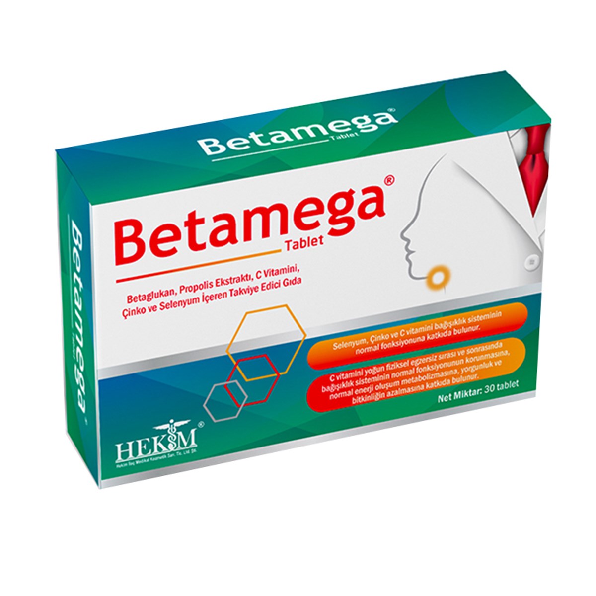 Betamega Takviye Edici Gıda 30 Tablet