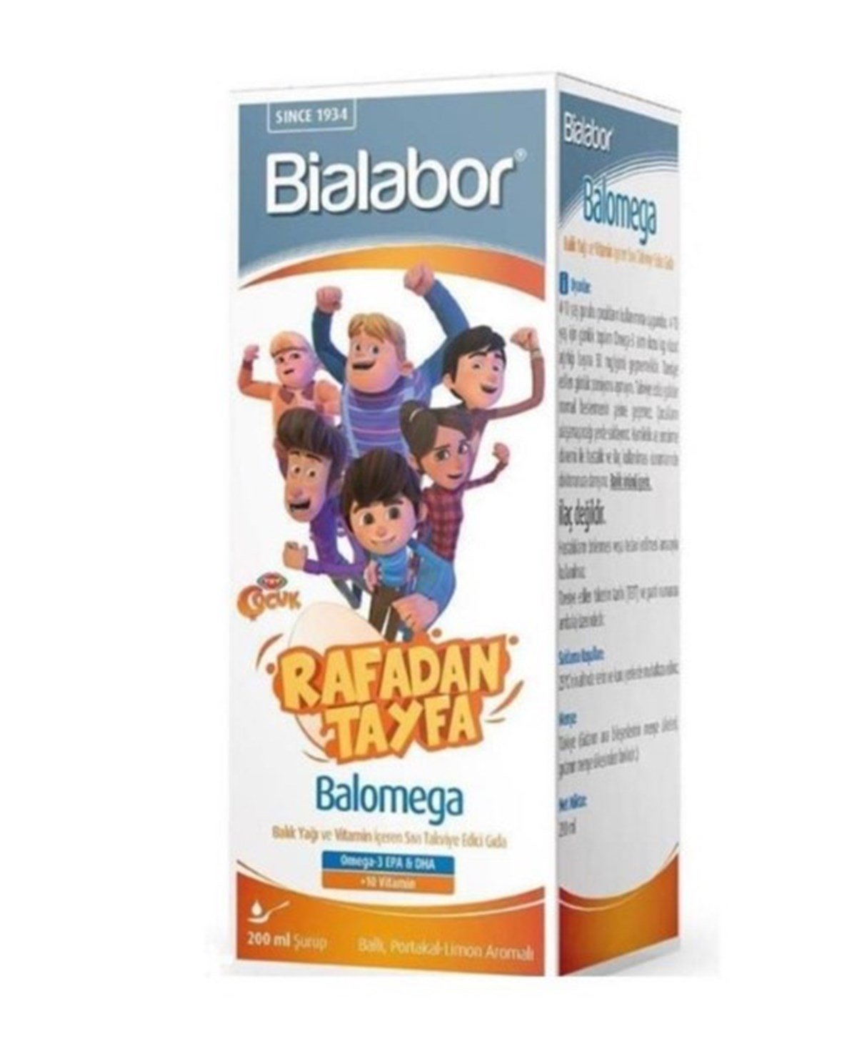 BİALABOR Bialabor Balomega Şurup 200 ml - Rafadan Tayfa