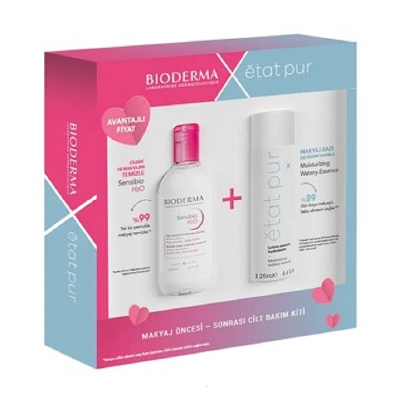 Bioderma Bioderma Sensibio H2o 250 ml + Etat Pure Makyaj Bazı 125 ml