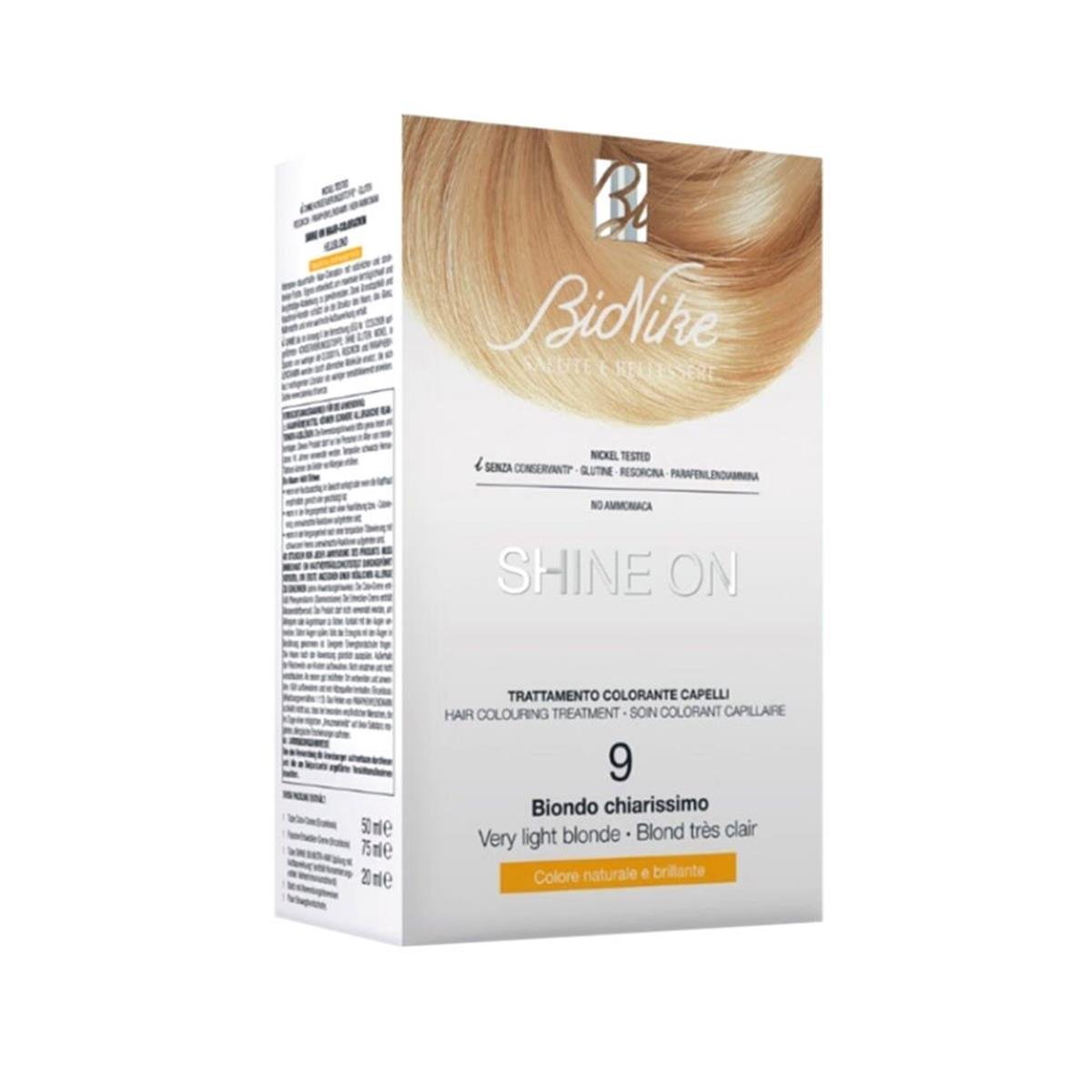 Bionike Bionike Shine On Saç Boyama Kiti - 9 Çok Açık Sarı