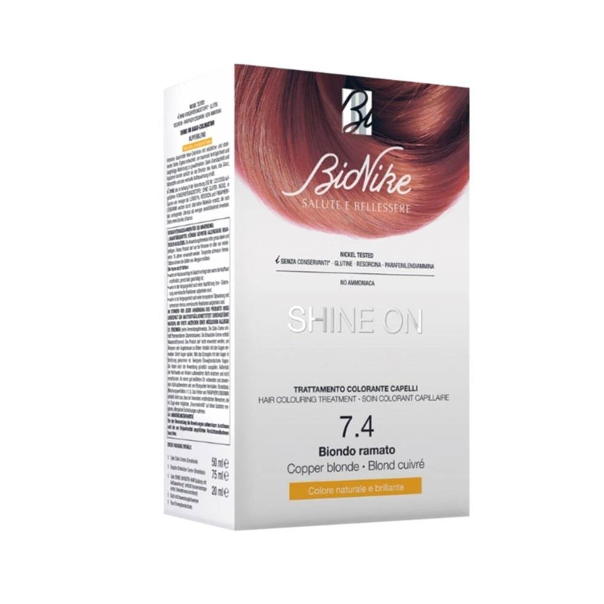 Bionike Bionike Shine On Saç Boyama Kiti - 7.4 Bakır Sarı