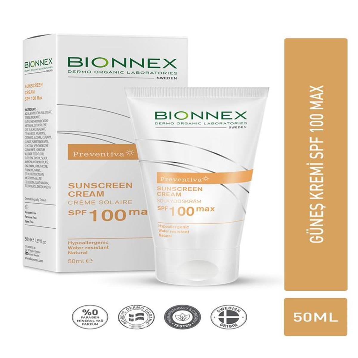 Bionnex Bionnex Preventiva Sun Crem SPF100+ 50 ml