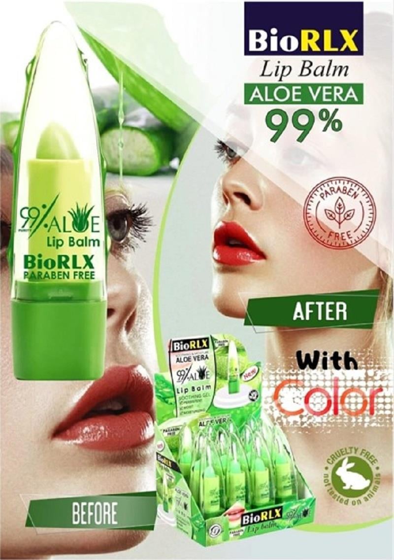 BioRLX Biorlx Aloe Vera Dudak Bakım Kremi - Renksiz