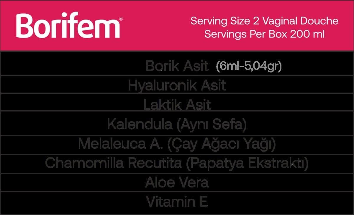 Borifem Borifem Vajinal Duş 200 ml