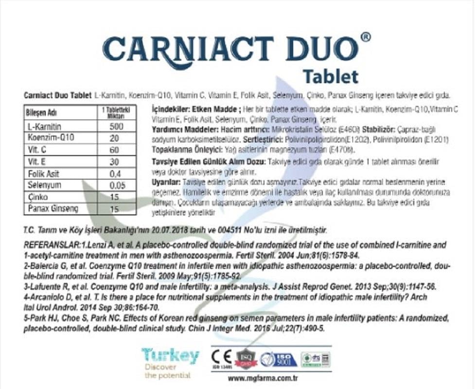 Carniact Carniact Duo 30 Tablet