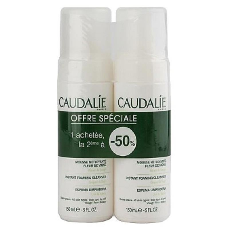 Caudalie Caudalie Instant Foaming Cleanser 2 x 150 ml - Tüm Cilt Tipleri Için Temizleme Köpüğü - İkincisi %50 İndirimli