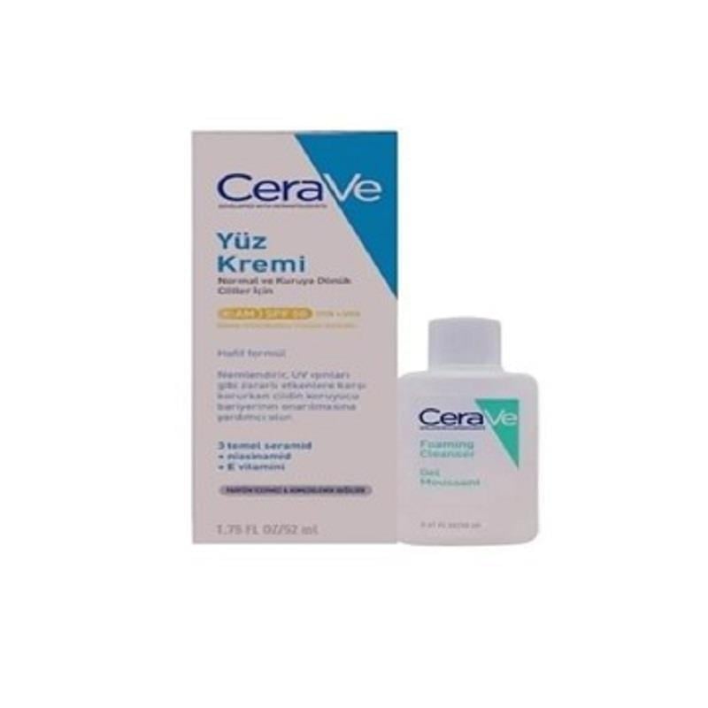 Cerave Cerave Yüz Kremi 52 ml + Cerave Köpüren Temizleyici 20 ml