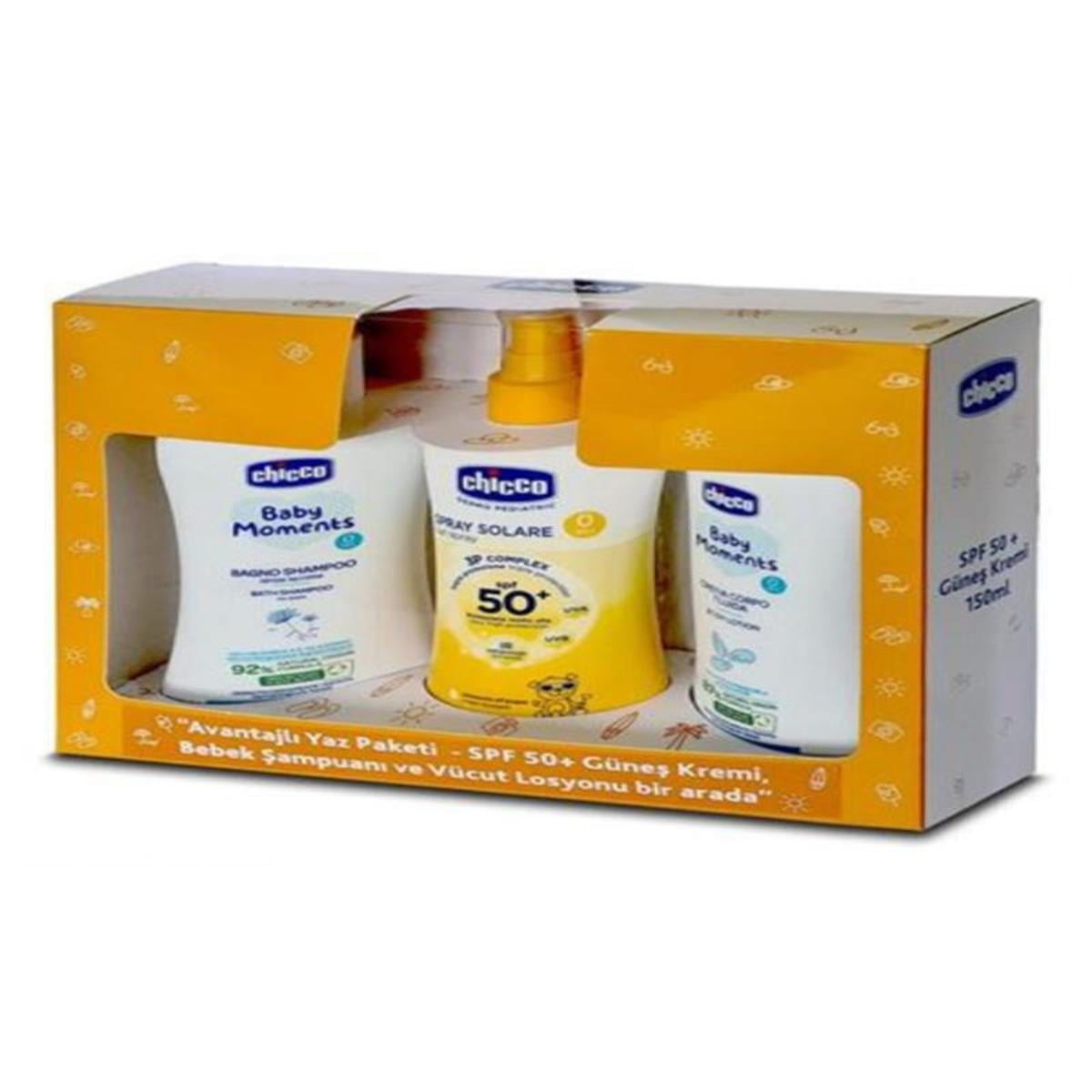 Chicco Chicco SPF50+ Güneş Kremi 150 ml - Avantajlı Yaz Paketi