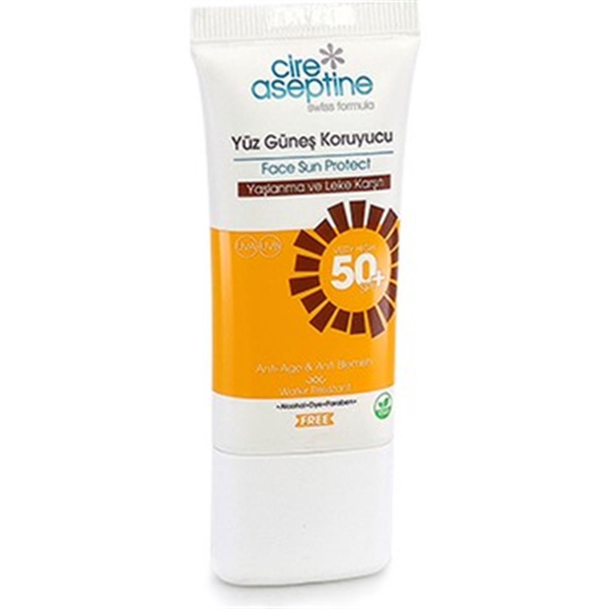 Cire Aseptine Cire Aseptine Yüz Güneş Koruyucu SPF50+ Karma ve Yağlı Cilt 50 ml