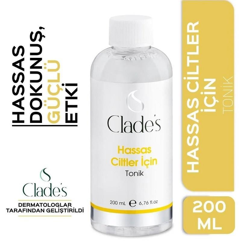 Clade's Clade's Hassas Ciltler İçin Yüz Temizleyici Tonik 200 ml