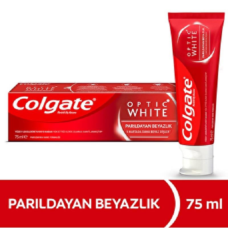 COLGATE Colgate Optik Beyaz Parıldayan Beyazlık Diş Macunu 75 ml