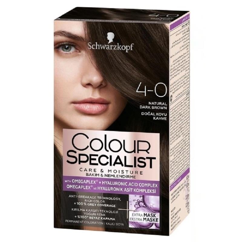 Colour Specialist Colour Specialist  Saç Boyası 4 - 0 Doğal Koyu Kahve