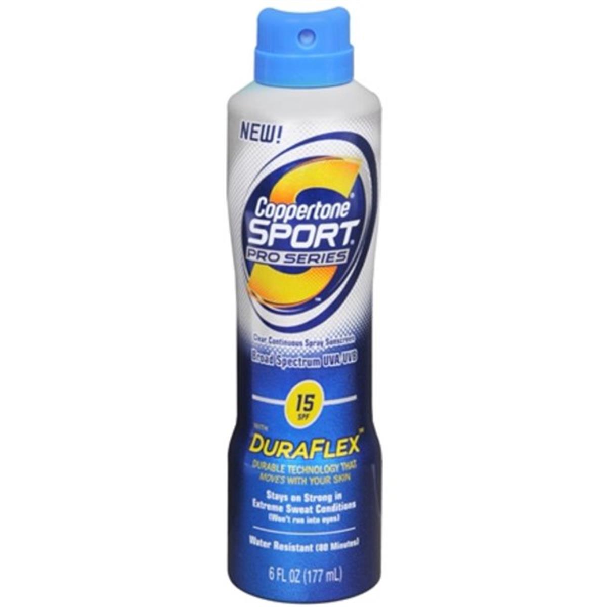 Coppertone Coppertone Sport Pro Series Clear Continuous Spray SPF15 177 ml