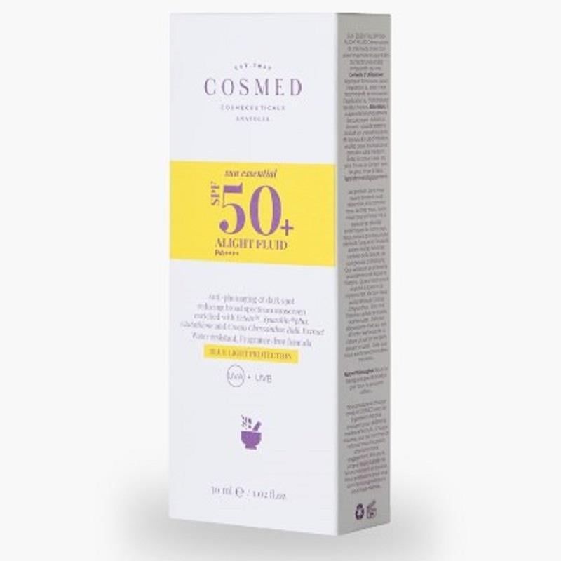 Cosmed Cosmed Sun Essential Alight Fluid SPF50 Koyu Leke Karşıtı Yüz Güneş Kremi - Alfa Arbutin Yeni Nesil Filtreler 30 ml