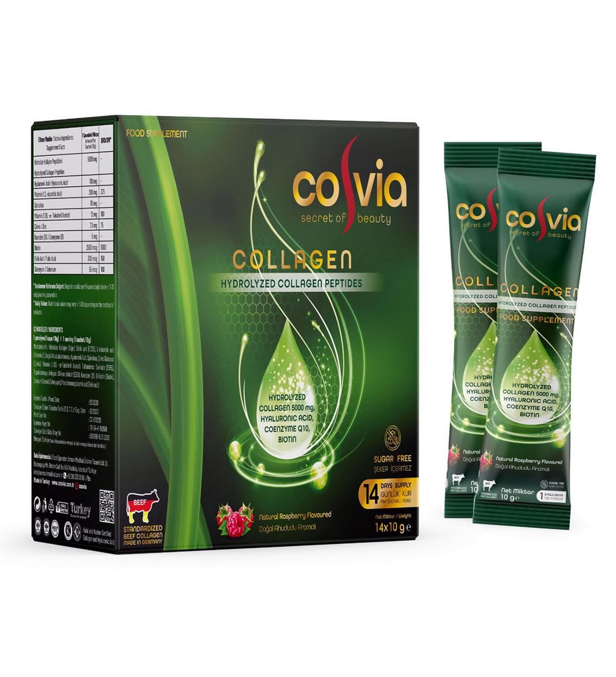 Cosvia Cosvia Collagen Hidrolize Peptid Saşe 14 x 10 gr