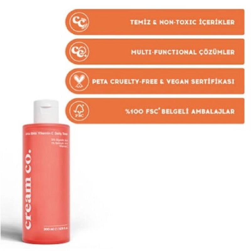 Cream Co. Cream Co. Vitamin C Daily Toner 200 ml