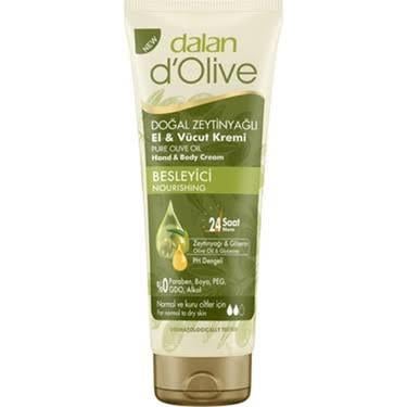 Dalan Dalan D'olive Doğal Zeytinyağlı Besleyici El ve Vücut Kremi 250 ml