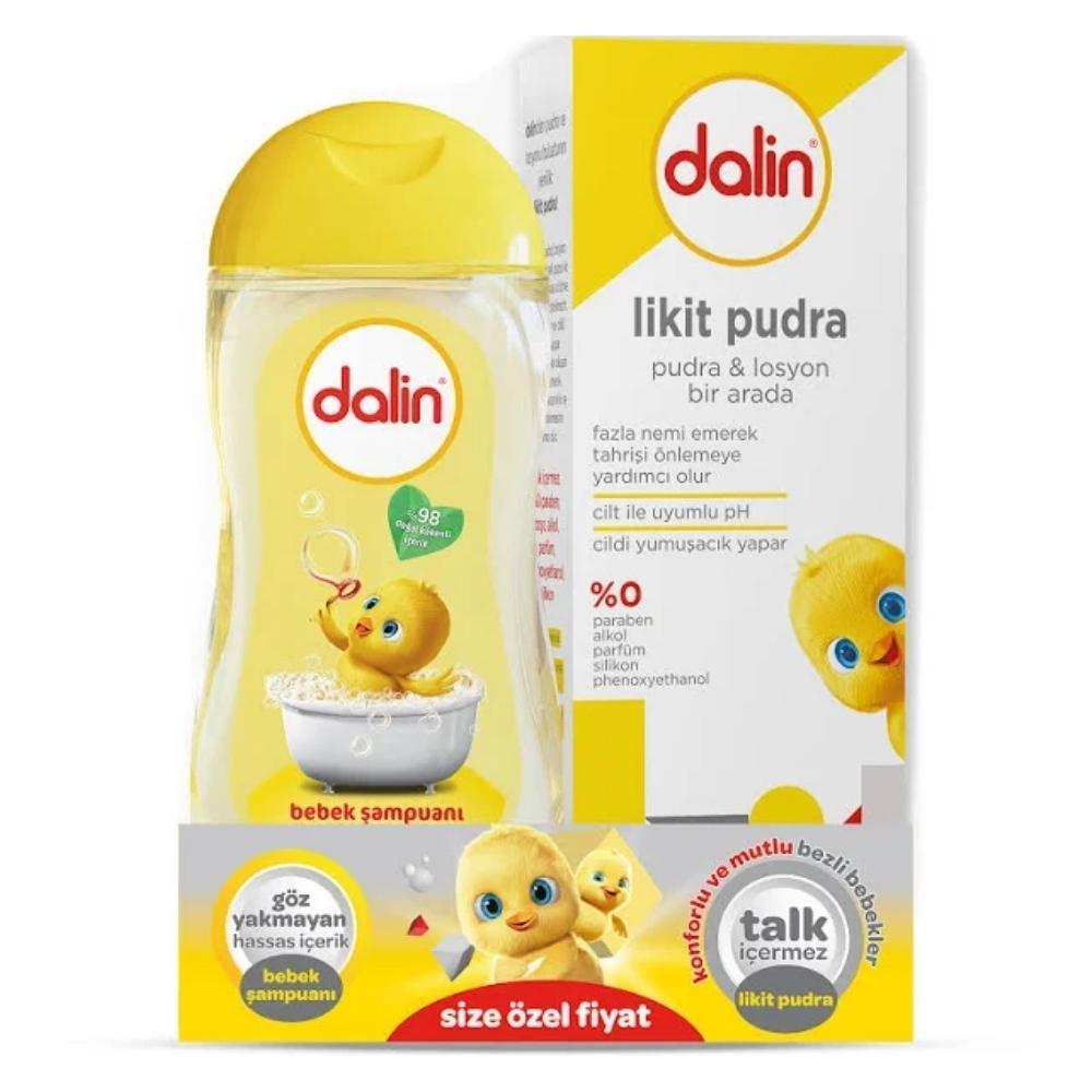 Dalin Dalin Likit Pudra Losyon 100 ml + Şampuan 200 ml