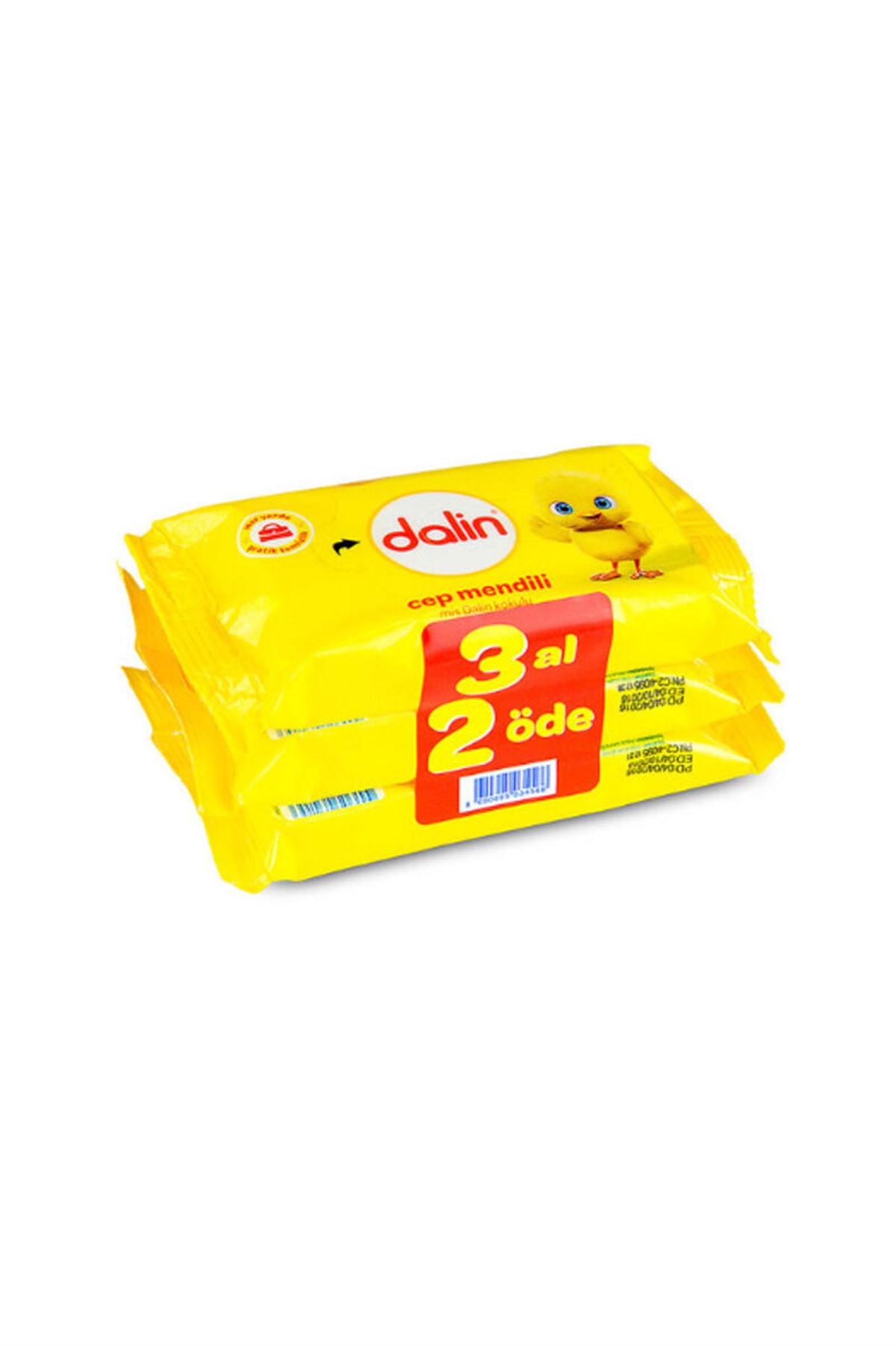 Dalin Temizleme Mendili 56'lı 3 Al 2 Öde Etiket Kapak