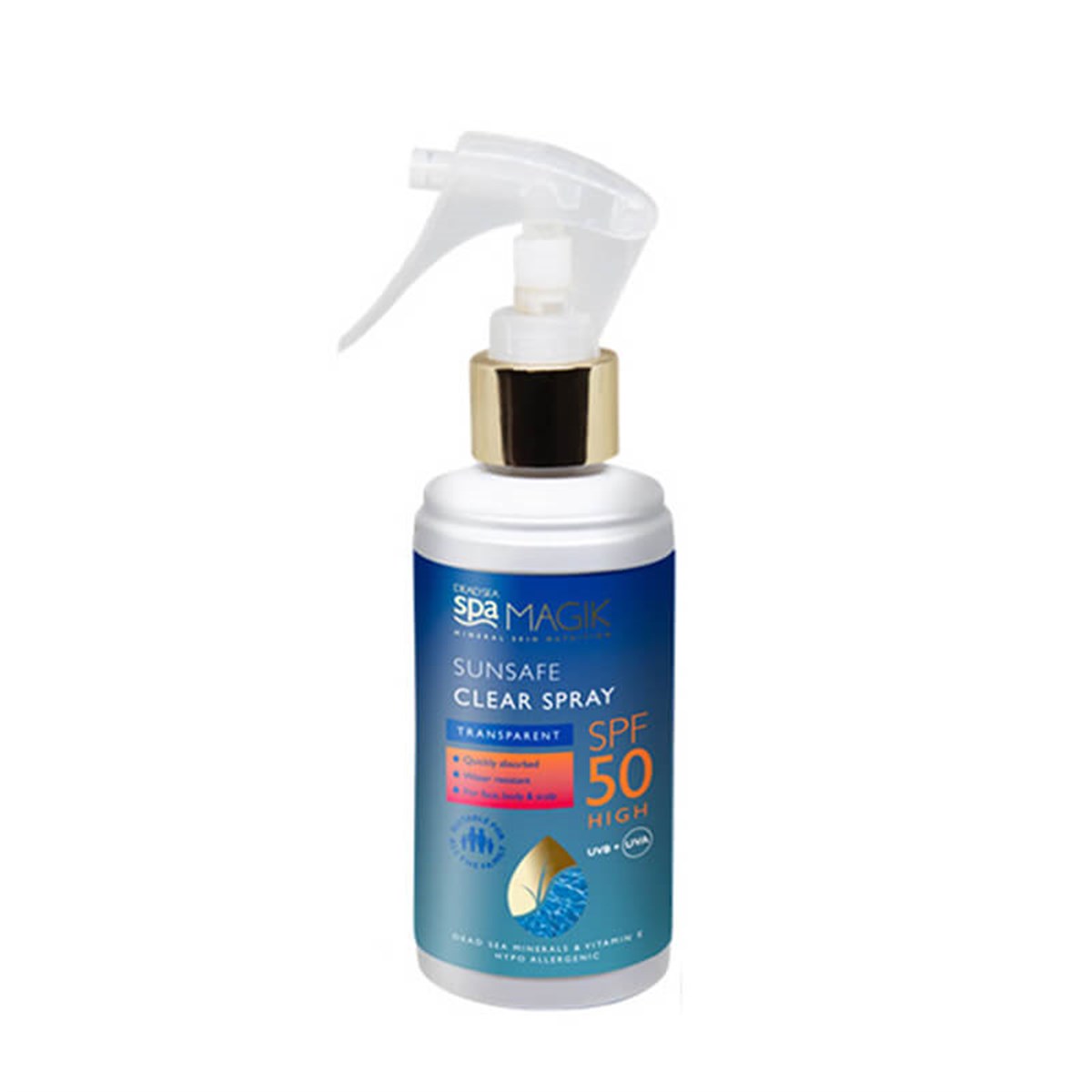 Dead Sea Dead Sea Spa Magik Sunsafe Clear Spray SPF50 150 ml