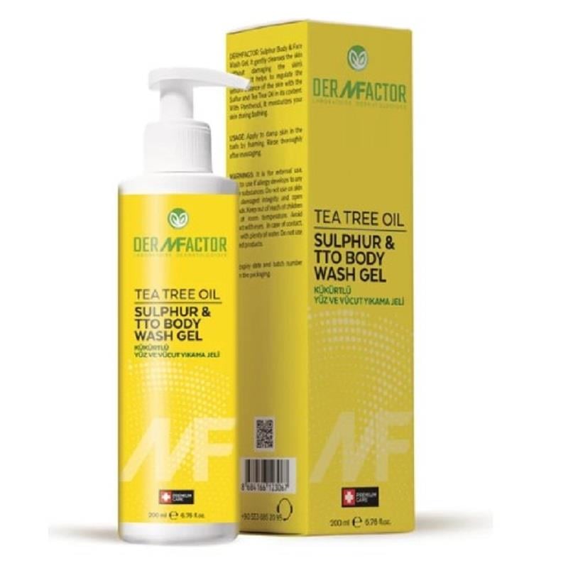 Dermfactor Dermfactor Tea Tree Oil Kükürt Yıkama Jeli 200 ml